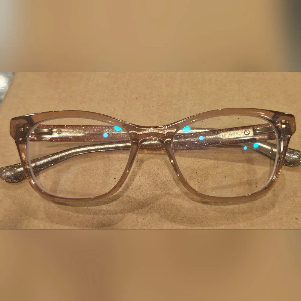 Guess Light Brown Transparent Glasses